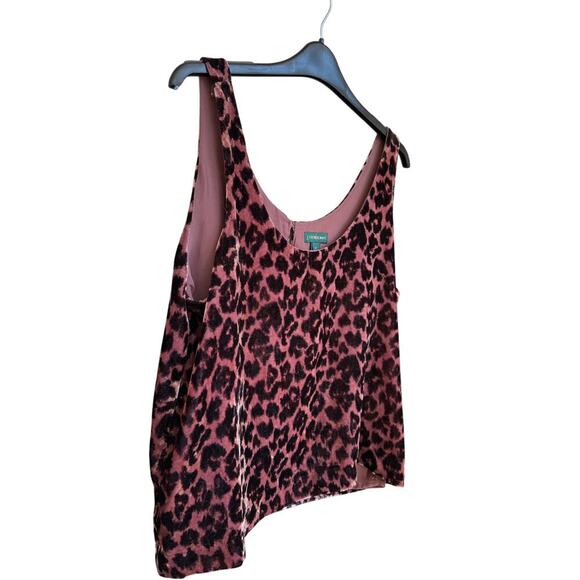 J.Crew Always Leopard Velvet Tank Top Size 10 Mob Wife Bold Y2K Animal Print - Picture 7 of 9